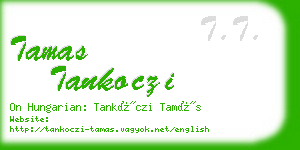 tamas tankoczi business card